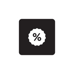 Discount percentage icon symbol vector