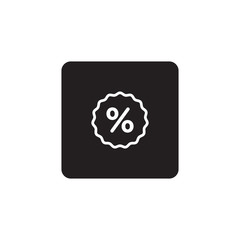 Discount percentage icon symbol vector