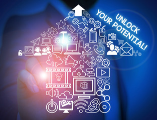 Handwriting text Unlock Your Potential. Conceptual photo release possibilities Education and good...
