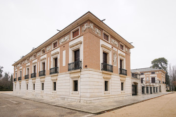 Little house of the Labrador in the gardens of Aranjuez, Madrid. Spain