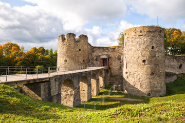 Fototapeta na wymiar Ruins of Koporye fortress