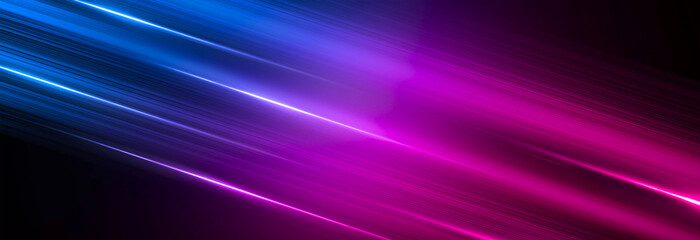 Abstract neon background, blue and pink color, dynamic background with thin lines.