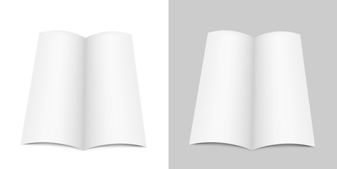 White open magazine. Realistic mock up