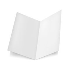 White open magazine. Realistic mock up