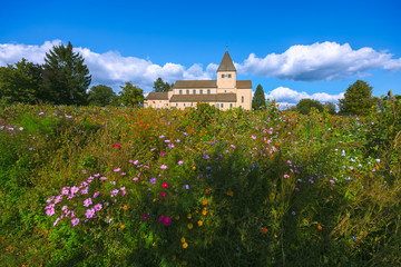 St. Georg Church on Reichenau Island has been standing here for over 1000 years. There are no...