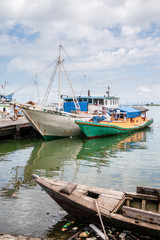 Bugis sailing ship in the harbor of Paotere, Sulawesi, IDN