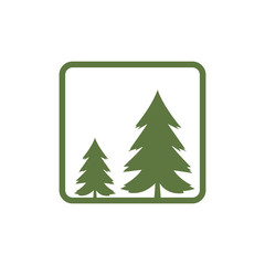 pine tree logo vector