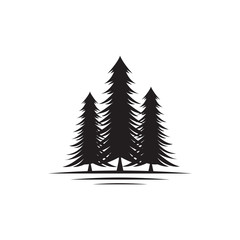 pine tree logo vector