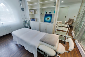 Ekaterinburg, Russia - November 7, 2018: Interior of massage room