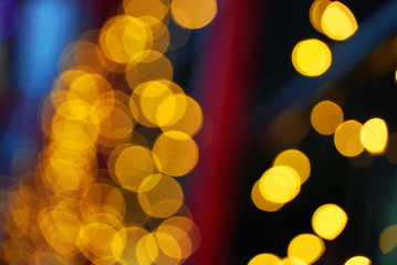 Abstract bokeh street night light background