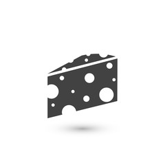 Cheese Icon. Farm Product Element Illustration As A Simple Vector Sign Trendy Symbol for Design, Websites, Presentation or