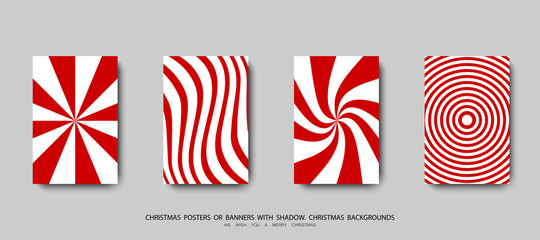 christmas mockup background. christmas posters or banners with shadow, isolated on grey background. christmas mockup background vector