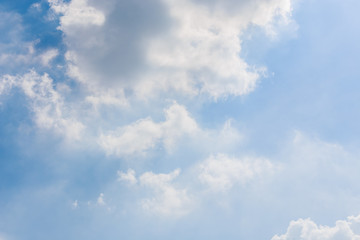 Blue sky background with clouds