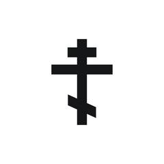 Orthodox Cross icon vector symbol