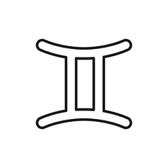 Gemini symbol vector