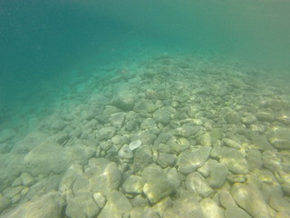 Unterwasser Aufnahme im Meer