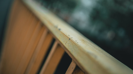 rusty metal fence