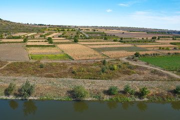 Landschaft am Fluss Raut bei Orheiul Vechi, Moldawien