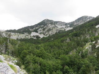 Fototapeta na wymiar Mountain Orjen Montenegro landscape
