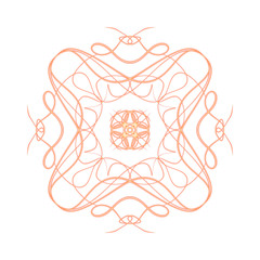 DIGITAL PRINT OF MANDALA SHAPE