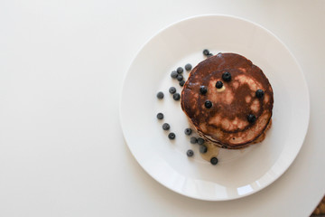 pancakes with blueberry