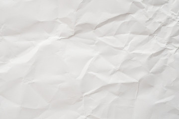 Obraz premium Abstract white crumpled paper texture background