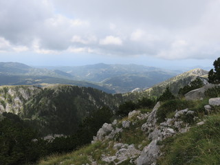 Naklejka na ściany i meble Mountain Orjen Montenegro mountain landscape