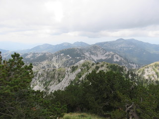 Fototapeta na wymiar Mountain Orjen Montenegro mountain landscape