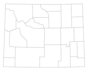 Karte von Wyoming