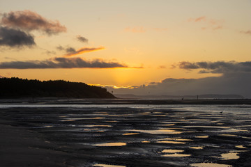 Fototapeta na wymiar Scottish Sunset - Findhorn