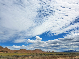 The Bardenas Reales is a semi-desert natural region or badlands in the southeast of Navarre.