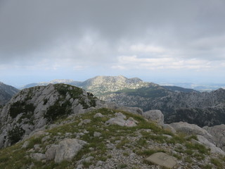 Fototapeta na wymiar Mountain Orjen Montenegro mountain top landscape