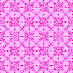 Pink checked allover seamless pattern. Hand drawn 