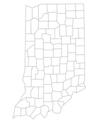 Karte von Indiana - 296062587
