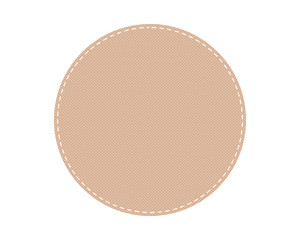 Runder Flicken mit Naht