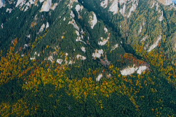 Most scenic mountain from Romania, Ciucas mountains in autumn.