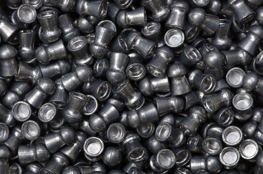 Pile of lead air-gun pellets