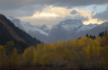 Dawn in autumn