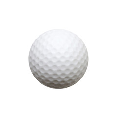 Golf ball isolated on white