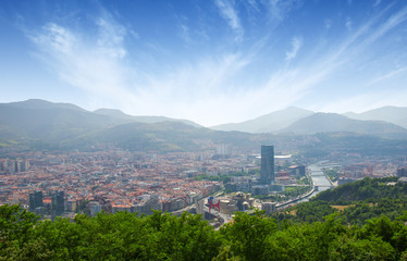 View of city Bilbao