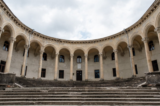 Sport Arena In Tkibuli, Racha Lechkhumi , Ambrolauri Region/ Georgia - May 20, 2019