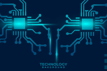 Abstract futuristic digital technology background. Circuit board design background. Vector illustration eps 10.