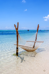 hammock on the beach, Mauritius, 