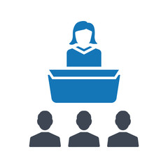 Business presentation icon