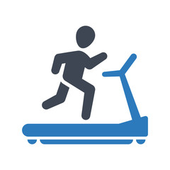 Running exercise icon