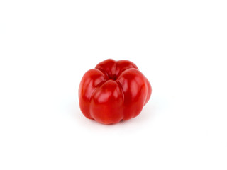 Red peppers on a white background