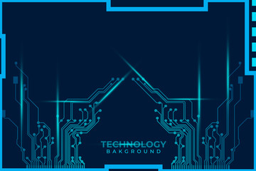 Abstract futuristic digital technology background. Circuit board design background. Vector illustration eps 10.
