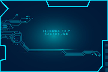 Abstract futuristic digital technology background. Circuit board design background. Vector illustration eps 10.