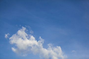 beautiful white clouds on a blue background