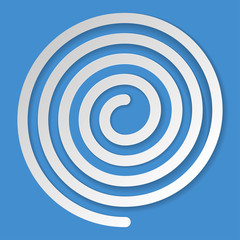 Summer vector elements with paper cut flat folding style of sun, storm isolated in blue background. Vector illustration.